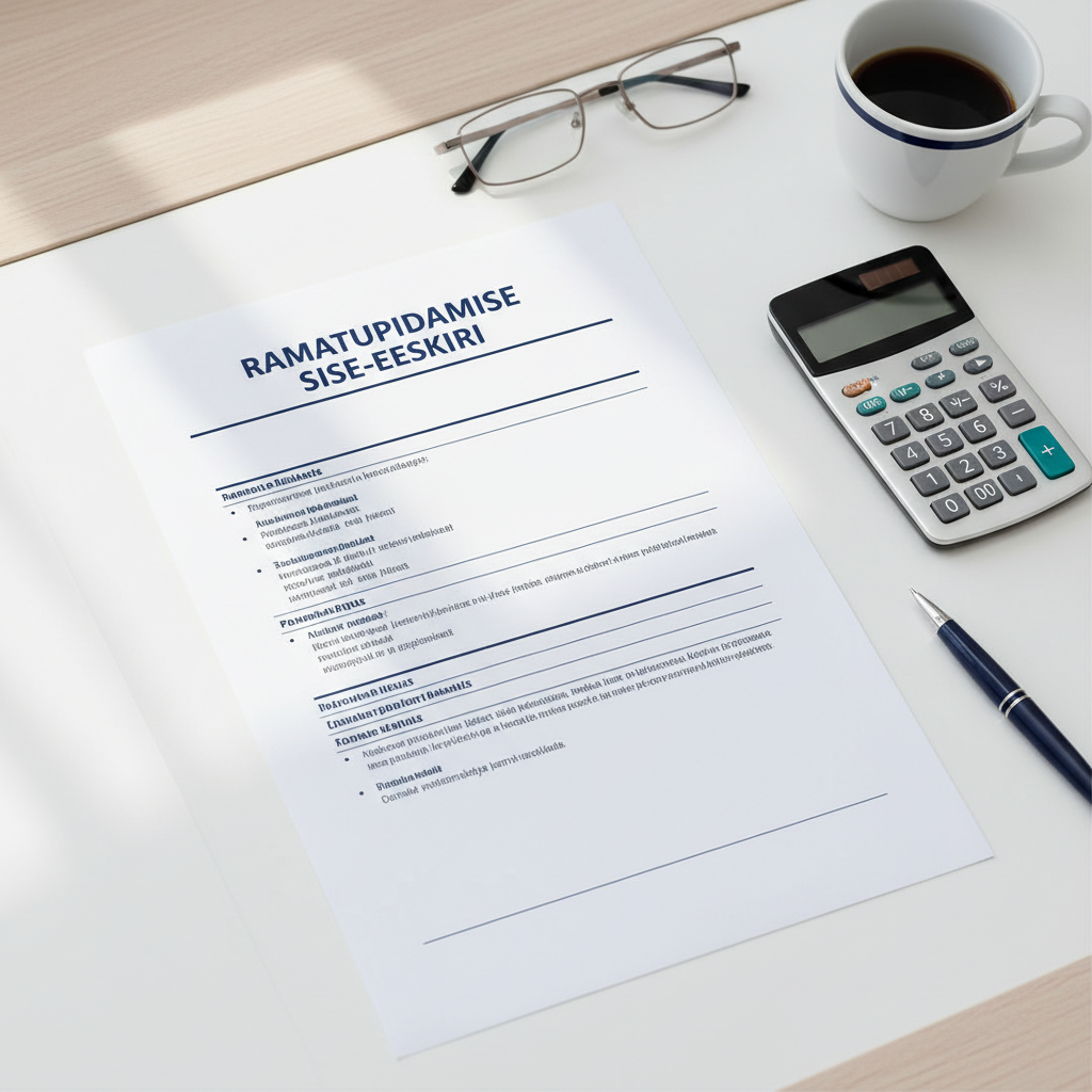 raamatupidamise sie eeskirja mall raamatupidamise sie eeskirja mall